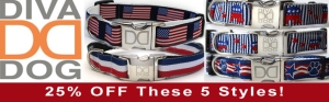 Save on these Red, White &  Blue collars thru July 5th!